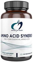 Designs for Health Amino Acid Synergy - Essential Amino Acids Complex with BCAAs for Optimal Muscle Support (120 Capsules)