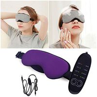 NANANA Warming Night Massage Mask, Electric USB Heated Eye Mask to Relieve Eye Stress, Warm Therapy to Clog Glands, MGD and Blepharitis, 195x105mm,Purple,C