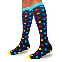 Compression Socks For Women&Men 1/3/6 Pairs - Best Medical for Running Athletic Flight Travel Circulation Recovery, 20-30mmHg (Assorted 20-1 Pair, Small/Medium)