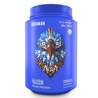 Birdman Falcon Protein, Vegan Protein Powder 2.18lb, 33 Servings, Chocolate, Organic, Plant-Based, Raw, Gluten Free, No Sugar Added, Low Carb, Non-GMO, Non Dairy, Lactose Free, Soy Free, Drink Mix