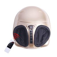 Electric Foot Massager Shiatsu Foot Massage Machine Heated Feet Massager Plantar Fasciitis with Switchable Heat Function Deep Kneading to Reduce Foot Pain for Home Office,Gold