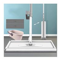 DCAH Mop, 360-degree Rotating Flexible Cleaning Hand-free Squeezing Water Gel Cotton Head Squeeze Mop for Home Bathroom Bathroom Lazy mop (Color : D)