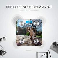 Cat and Flowers of The Blossom Cherry Human Scale Weight Body Weight Scale Electric Scale Tracks 8 Key Compositions Analyzer Sync with Fitness Apps 400 Lbs