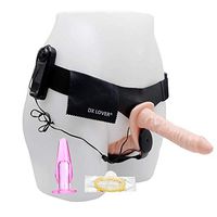 Strap On Toy Waist Adjustable Double Role Play with Leather Pants for Couples