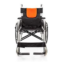 Hong Tai Yang XF Rugged Wheelchair, Comfortable Driving Medical Luxury Folding, Adult Elderly Lightweight Wheelchair, Adjustable Pedal, Storage Bag, 22-inch Rear Wheel Armchairs (Color : Black)