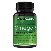 Premium Grade Ultra Pure Fish Oil 1200 MG | Weight Loss, Heart Health Non-GMO No Fillers, No Binders, Ocean Wild Catch Pure Fish Oil
