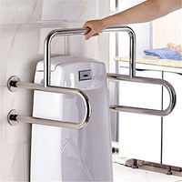 Echotang Bathroom Handrail Non-Slip Stainless Steel Handrail Toilet Safety Rail Grab Bar Support Frame for Pregnant, Elderly, Disabled Use