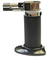Eclipse Textured Black Butane Powered Micro Torch Refillable Lighter, J1002