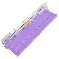 Oldeagle Wrapping Paper Cutter, Christmas Wrapping Paper Cutting Tools Gift Fast Sliding Cutter - Makes Cuts in Seconds (Purple)