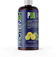 Proteinex - Liquid Protein Hydrolyzed | 18 Grams of Protein | No Fat, Sugar Free, No Carbs. Predigested Hydrolysate Supplement. Supports Recovery Surgery Treatment Muscles/Joints 30 Oz (Lemon Lime)