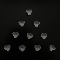 Jungle Care® Umbrella Shaped Comfortable CIC/ITC/ITE Silicon Ear Tip Domes, Could Fit a Par of RIC/RITE (Receiver in The Ear Canal) Models (M * 10pcs)