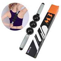 Muscle Roller Massage Stick 3 Balls Restore Massage Stick Pressure Point Muscle Massage Roller for Effective in Treatment of Muscle Pain and Trigger Points on Cold Muscles