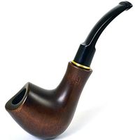 6.1'' Carved wooden smoking pipe. Best smoking pipes. WORLDWIDE shipping.