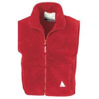 Result Childrens Unisex Anti-Pill Polar-Therm Fleece Bodywarmer/Gilet (10-12 Years) (Red)