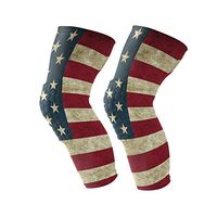 DEZIRO Vintage American Flag Knee Brace Compression Sleeve x1 Pair