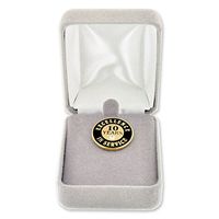 PinMart's Velour Jewelry Lapel Pin Gift Box - Grey