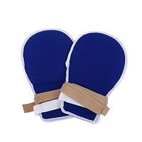 Restraint Gloves Anti-Drawing Tube Elastic Mesh Fabric Restricted Gloves to Support Medical Treatments and Prevent Self Harm with Built-in Plastic Plate Strap - Universal Fit on Any Hand Size , A