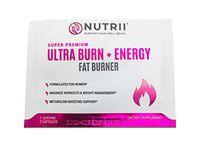 Nutrii Thermogenic Fat Burner and Weight Loss Supplement, Keto Friendly CLA and Garcinia Fortified Appetite Suppressant and Energy Booster with Green Tea and Raspberry Ketones-Travel Pack (2 Capsules)
