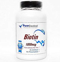 Biotin 1000mcg // 100 Capsules // Pure // by PureControl Supplements