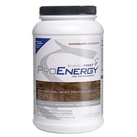 ProEnergy Chocolate Whey Protein Isolate Powder | 100% Natural | Grass Fed | Non-GMO | Undenatured | Low Carb | Lactose Free | Meal Replacement, Pre/Post Workout - 2 lb. Jar by EnergyFirst