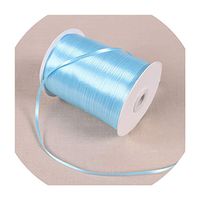 3mm Satin Ribbons 22 Meters/Lots DIY Handmade Crafts Supplies Wedding Birthday Party Decoration Gift Box Wrapping White Ribbons,Light Blue