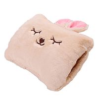 Milkycat Cute Hot Water Bottle with Cover，Portable Rechargeable Electric Hot Water Bag，Plush Bunny Hand Warmer（Winter Expressive Gift，Pink Rabbit）