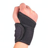MaxMaxi Neoprene Wrist Brace Breathable Wrist Support Wrist Wraps Wrist Strap for Sporting - 14.3'' x 4.5'' Adjustable Black (4005)