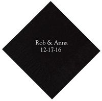 Personalized Cocktail, Beverage or Dessert Napkins - 2 Line (250)