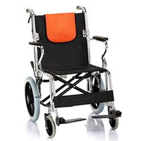 Standard Walkers Walker Hand Push Wheelchair Elderly Walker Portable Light Folding Folding Scooter Lower Limb Rehabilitation Training Equipment (Color : Black, Size : 8459cm)