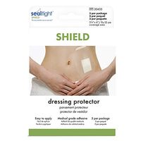 Seal-Tight Shield Shower Patch to Keep Wound Sites Dry Waterproof Bandage Cover for Showering Latex-Free 5/pkg