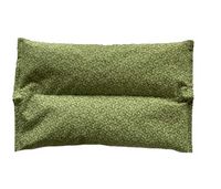 Ultra Premium Herbal Heating Pad - Microwavable - Hot Cold Therapy - Certified Organic Herbs, Organic Flaxseed & Cherry Pit Filler - Medium (Organic Green)