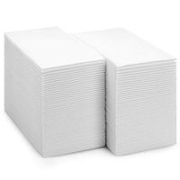 JEBBLAS Guest Towels Disposable Cloth Like Paper Christmas Paper Towles Hand Napkins Soft, Absorbent, Paper Hand Towels for Kitchen, Bathroom, Parties, Weddings, Dinners or Events (White, 200 Pack)