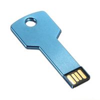1GB Metal Key USB Flash Drive / Memory Stick / Pen Drive Thumb Design (Light Blue)