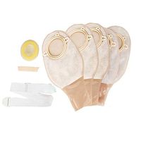 XIHAA Two-Piece Belt Urinary Ostomy Bag,No Need to Paste,Ostomy Bags with Closure for Colostomy Ileostomy Stoma Care(5 Pcs),M