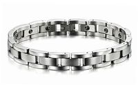 Aegean Jewelry Titanium Men's Fashion Magnetic Bracelet, Anti-fatigue and Pain-relief, with a Gift Box and a FREE Small Gift