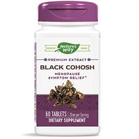 Nature's Way Black Cohosh Standardized Extract (20 mg per serving), Menopause Relief, 60 Count, Pack of 2 (Packaging May Vary)