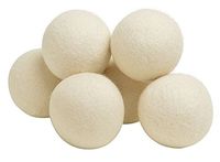 100% New Zealand Virgin Wool Ball for Dryer Wool Balls 6 Packs Natural Reusable