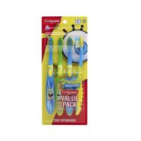 Colgate Spongebob Squarepants Toothbruses, Extra Soft, Ages 5+, 4 Pack Value Pack