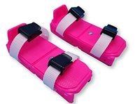 Linwood Bob Skates - Adjustable Strap on Two Runner ice Skates (Pink)