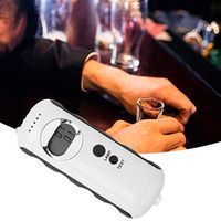 Meiyya ALC-ohol Breath Tester, High Precision Mini Portable Digital ALC-ohol Breath Tester Detector Analyzer Tool