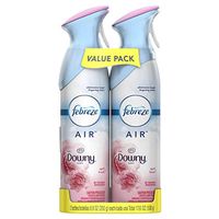 Febreze Odor-Eliminating Air Freshener, with Downy Scent, April Fresh, Pack of 2, 8.8 fl oz each