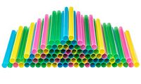 Jumbo Smoothie Straws Extra Wide - Individually Wrapped 100 Pack, BPA Free Milkshake Straw 0.47" Multi Colored Large Disposable For Boba Tea - by DuraHome