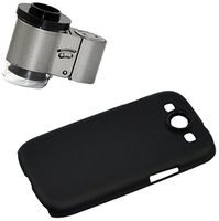 Apexel 65x LED UV Mini Microscope Jewellery Magnifier Glass Lens with Back Case for Samsung Galaxy S3