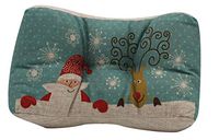 Royal Brands Memory Foam Lumbar Support Cushion Back Support Pillow Ergonomic Design for Comfort Pain Ease Back Protection Postural Improvement Office Car Chair (Santa & Rudolph)