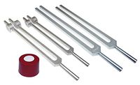 Radical 4 pc set- Low + Mid + High Om Ohm Tuner Tuning Forks with Activator and Pouch
