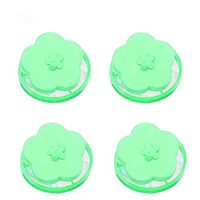 HighlifeS Washing Machine Filter,Floating Pet Fur Catcher Filtering Hair Removal Device Wool Cleaning Supplies (4PC Green)