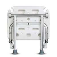 XH Foldable Non-Slip Bath Chair Supports Up to 220lb, Aluminum Alloy Free Installation Saves Space, Suitable for Elderly Disabled and Pregnant Women