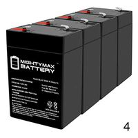 Mighty Max Battery 6V 4.5AH SLA Battery Replacement for Genesis NP4.5-6 - 4 Pack Brand Product