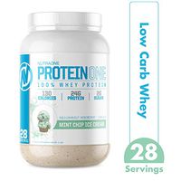 ProteinOne Whey Protein Powder by NutraOne – Non-GMO and Amino Acid Free Protein Powder (Mint Chip Ice Cream - 2 lbs.)