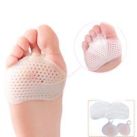 Metatarsal Pads for Women&Men - Tecing 4PCS Gel Ball of Foot Cushions - Forefoot Pads Heel Cushion Inserts for Relieve Pain